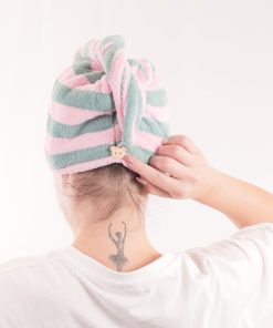 zestaw 2 ręczników z mikrofibry do szybkiego suszenia włosów