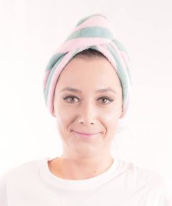 zestaw 2 ręczników z mikrofibry do szybkiego suszenia włosów