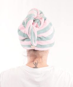 zestaw 2 ręczników z mikrofibry do szybkiego suszenia włosów